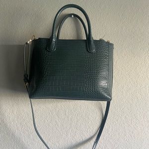 A New Day crocodile skin green shoulder /crossbody bag